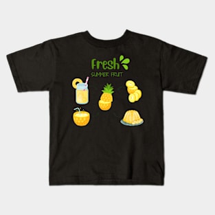 Pineapple Fresh Summer Fruit Kids T-Shirt